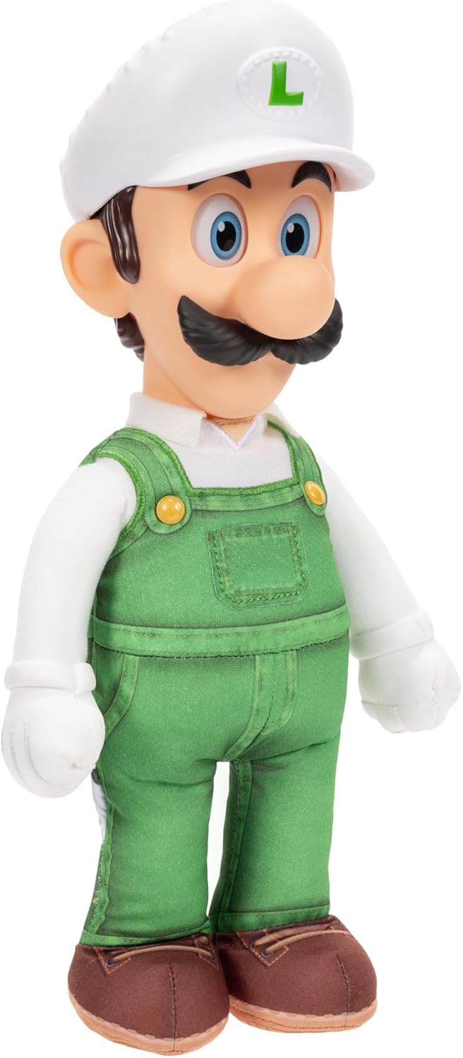Le film Super Mario Galaxy - Peluche articulée 38 cm - Luigi de Feu