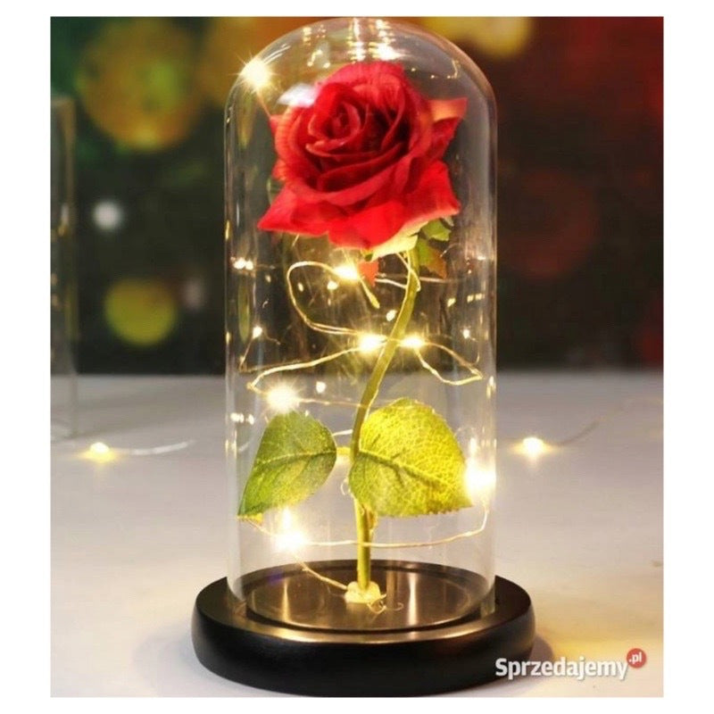 Rose Éternelle Rouge Lumineuse – Décoration LED 22 cm | Coffret Cadeau
