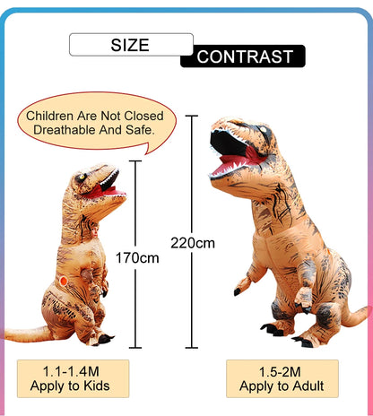Inflatable T-Rex Costume for Kids &amp; Adults