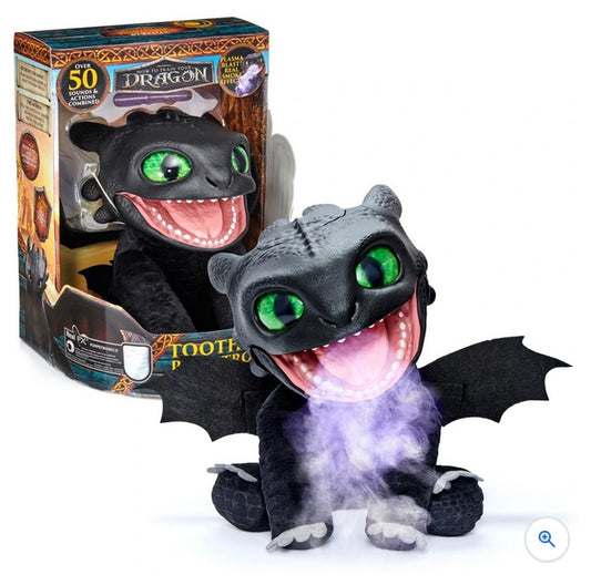 Dragons - Peluche Krokmou Marionnette Real FX Interactive