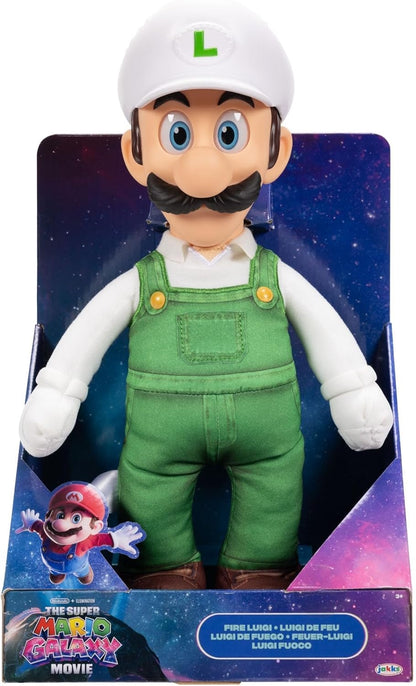 Le film Super Mario Galaxy - Peluche articulée 38 cm - Luigi de Feu
