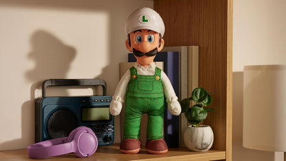 Le film Super Mario Galaxy - Peluche articulée 38 cm - Luigi de Feu