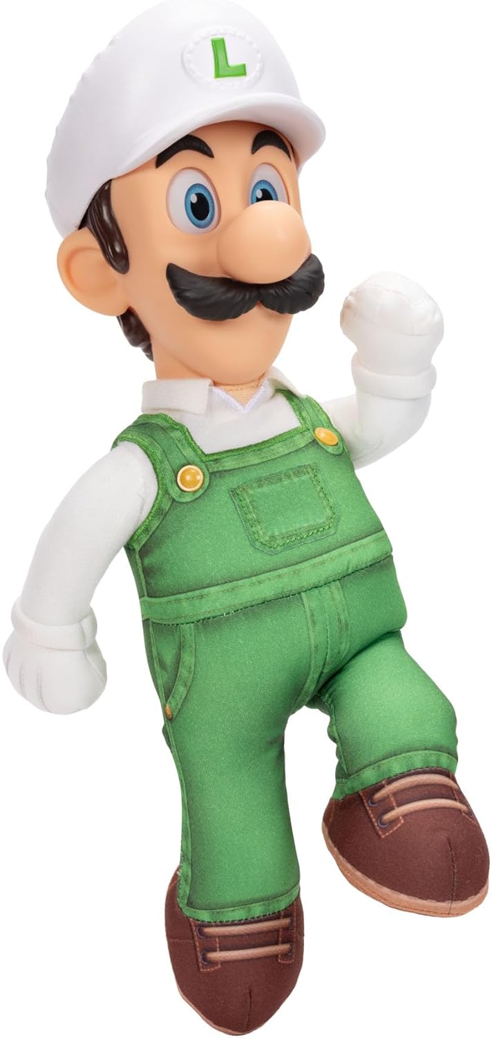 Le film Super Mario Galaxy - Peluche articulée 38 cm - Luigi de Feu