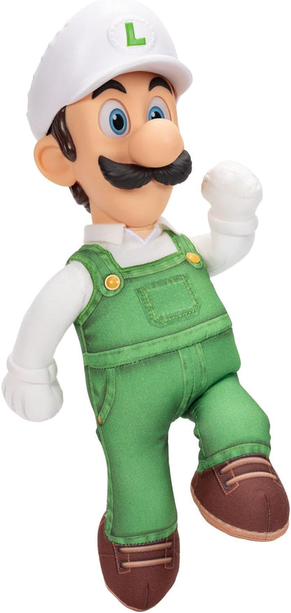 Le film Super Mario Galaxy - Peluche articulée 38 cm - Luigi de Feu