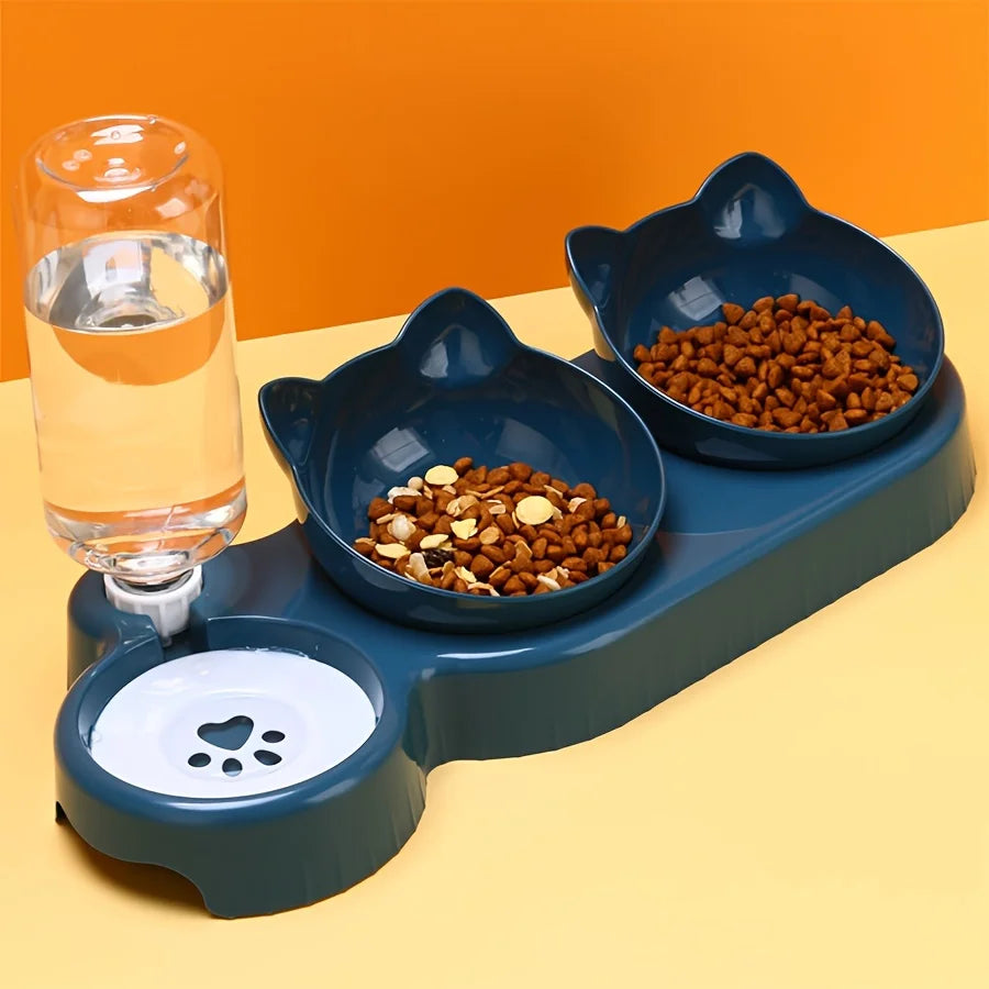 3-in-1 Ergonomic Cat Bowl