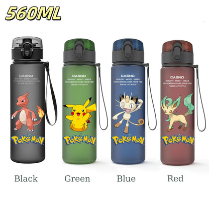Pokémon Water Bottle 560ml Pikachu Charizard Meowth