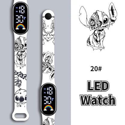 Montres Digitale Stitch – Fashion, LED & Waterproof