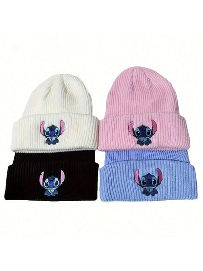 Embroidered Stitch Beanie