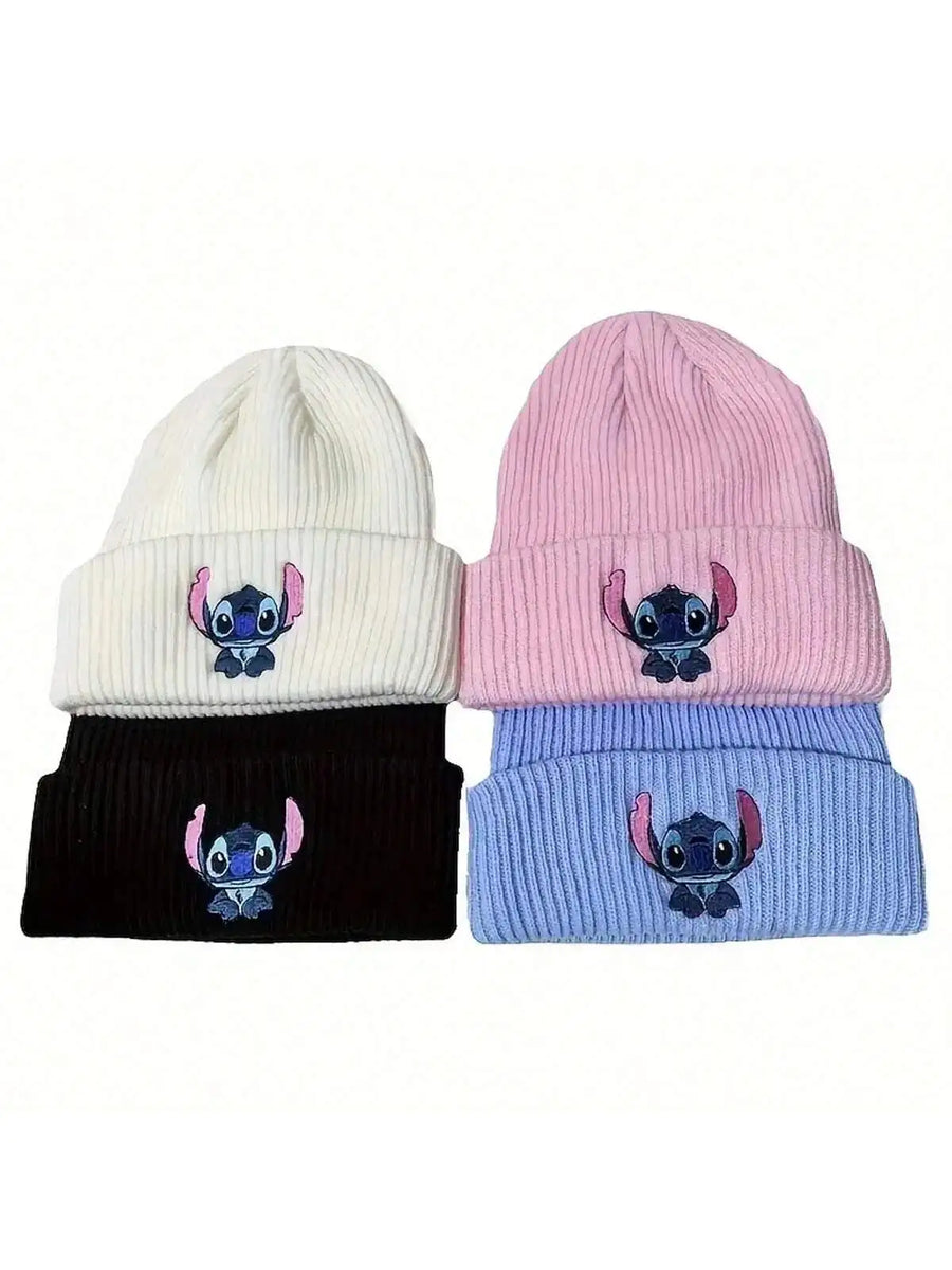 Embroidered Stitch Beanie