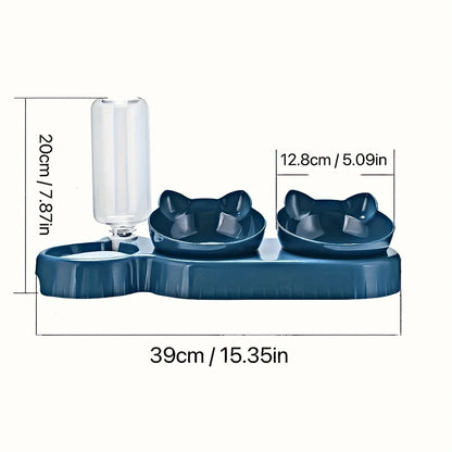 3-in-1 Ergonomic Cat Bowl