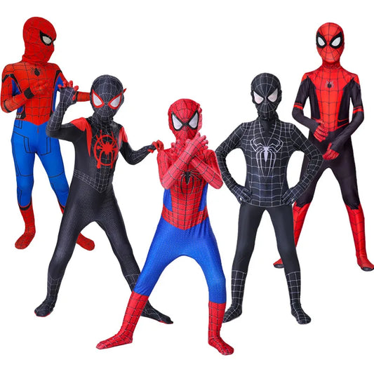 Costumes Cosplay Spider-Man & Spider-Gwen – Tailles Enfants & Adultes – Miles Morales, Venom, Robotic