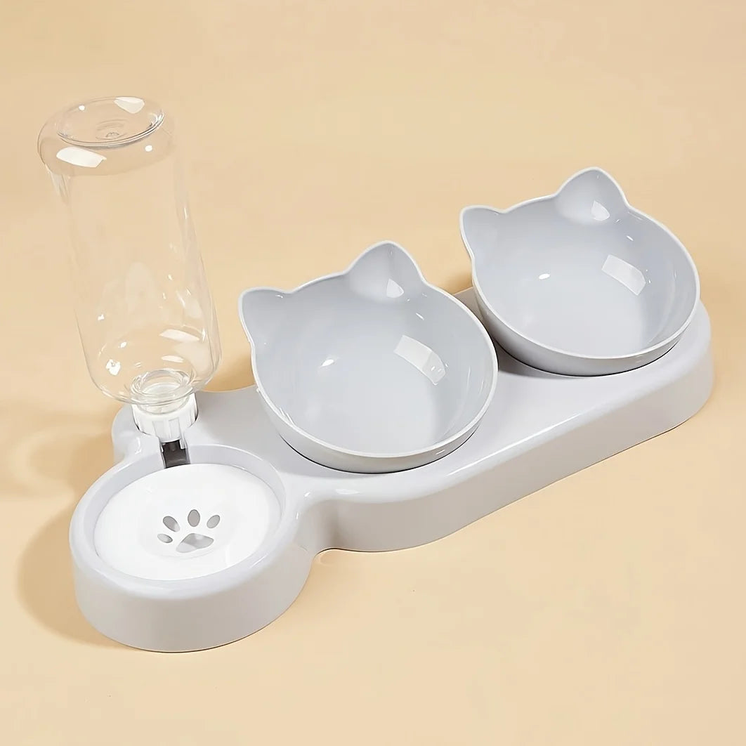3-in-1 Ergonomic Cat Bowl