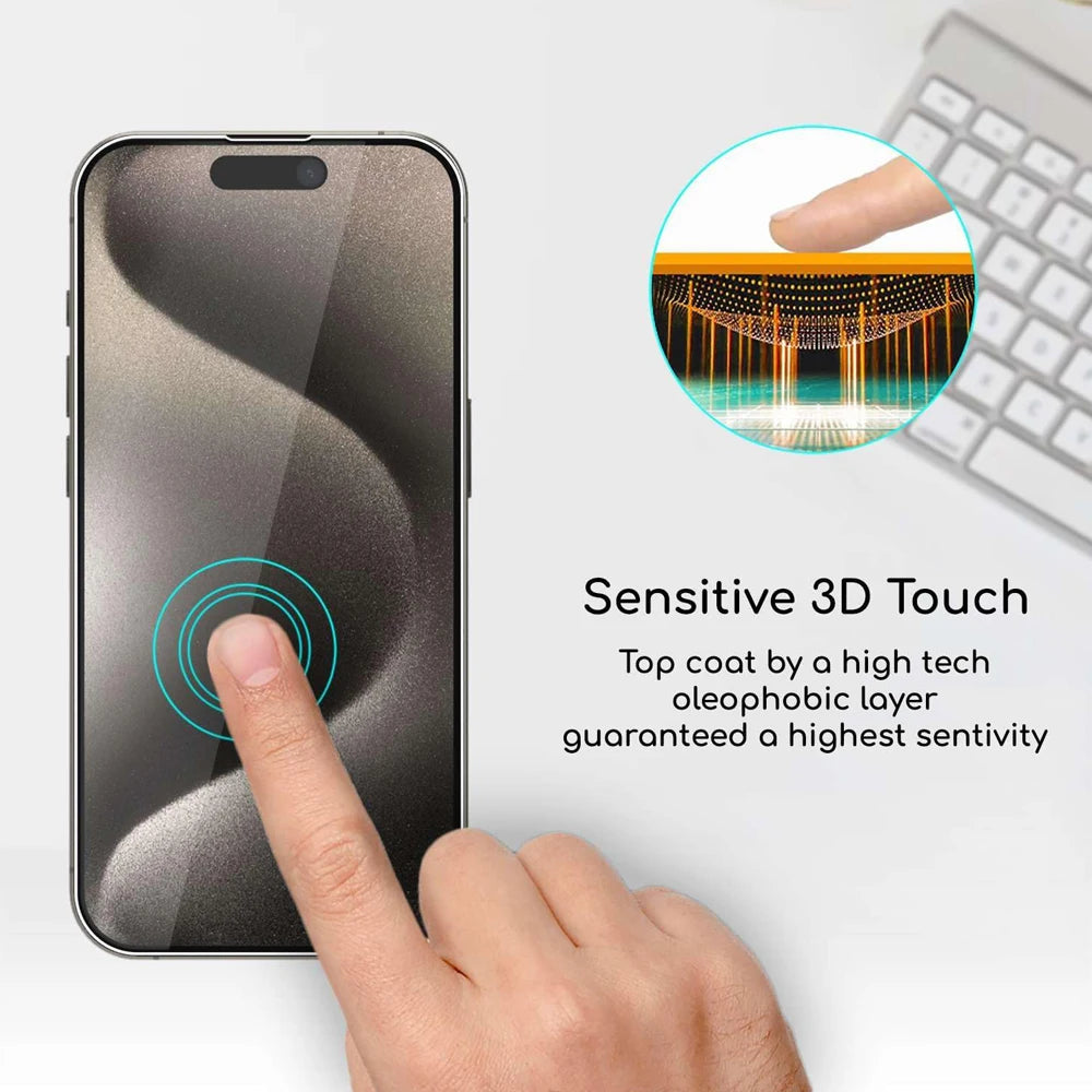 iPhone 13 14 15 16 17 Pro Tempered Glass Film