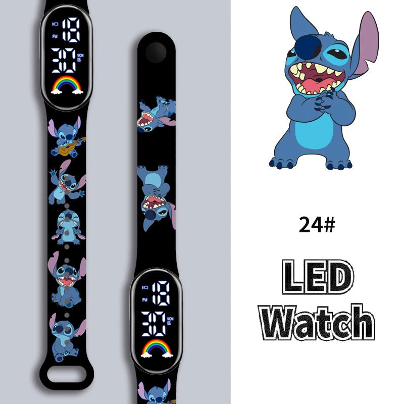 Montres Digitale Stitch – Fashion, LED & Waterproof