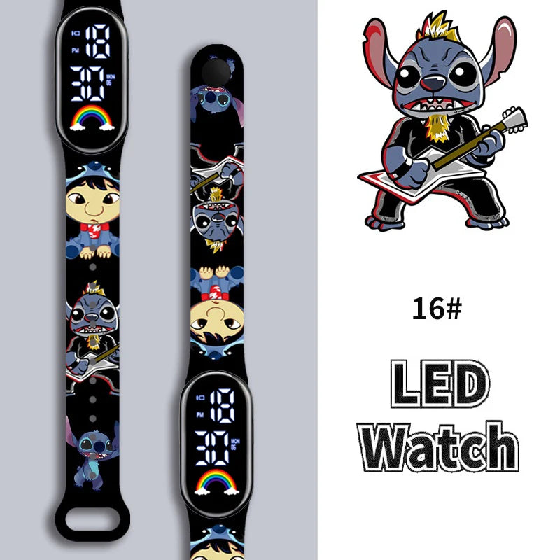 Montres Digitale Stitch – Fashion, LED & Waterproof