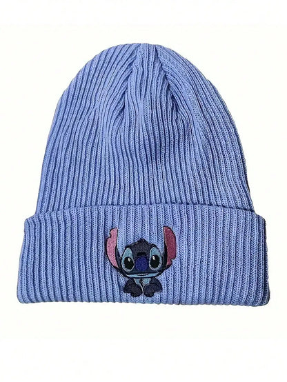 Embroidered Stitch Beanie