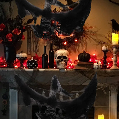 Halloween Artificial Spider Web - Stretchy Decoration for Haunted House and Spooky Parties