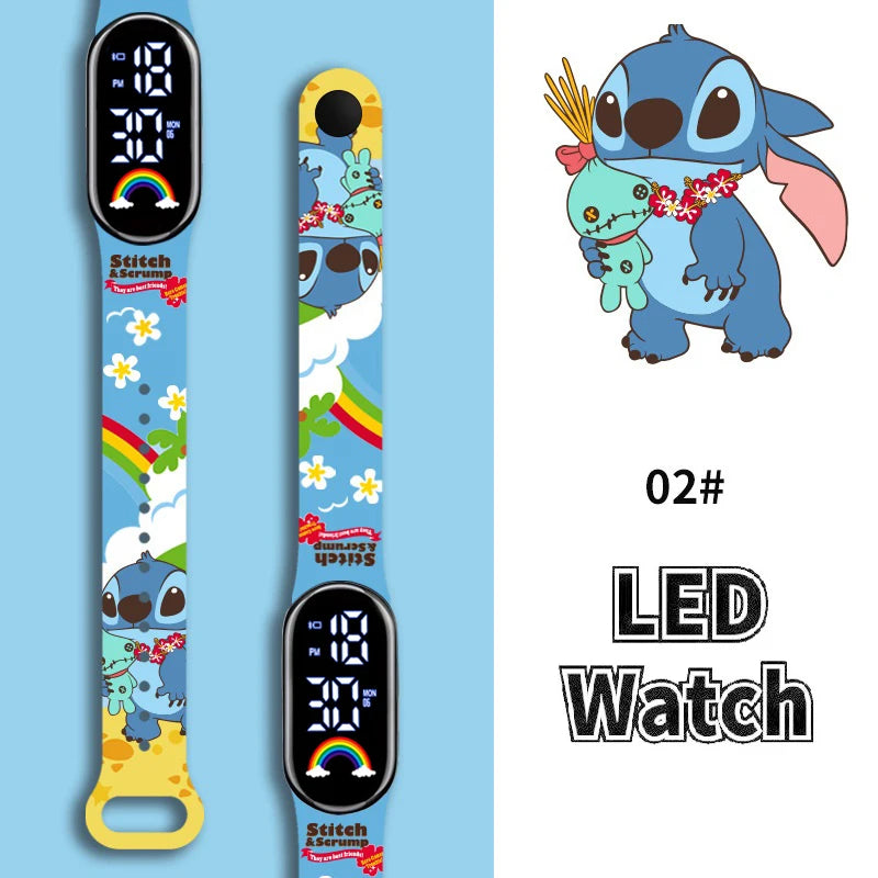 Montres Digitale Stitch – Fashion, LED & Waterproof