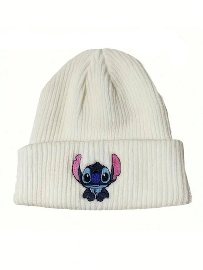 Embroidered Stitch Beanie
