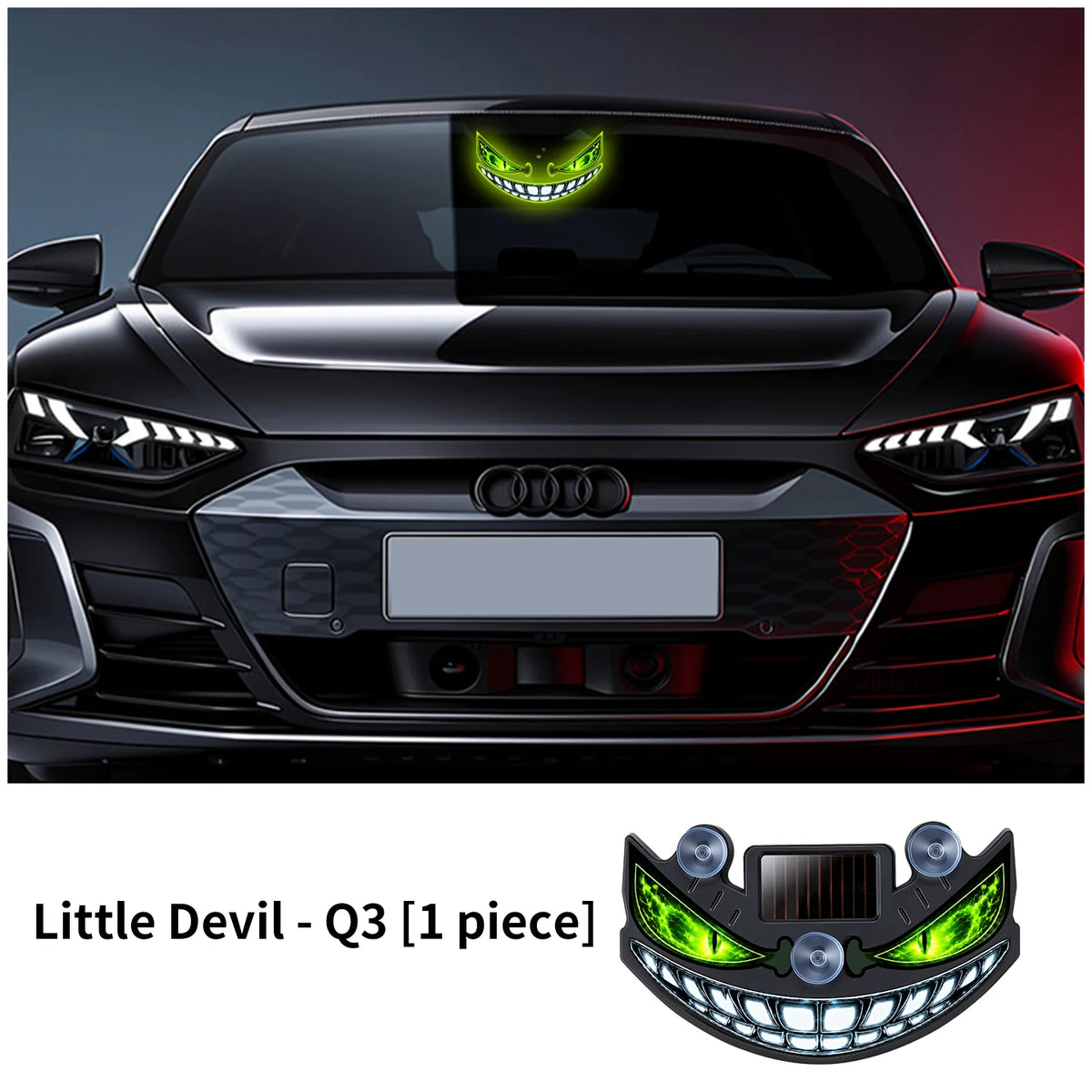 Dynamische LED-Lampe "Teufelsauge" Solar USB-C Auto Haus Halloween