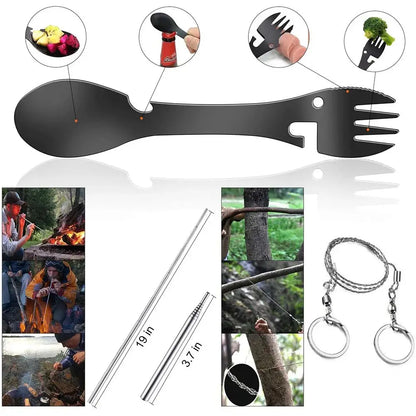 Kit de survie d'urgence // camping multifonctions