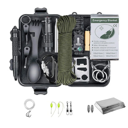 Kit de survie d'urgence // camping multifonctions