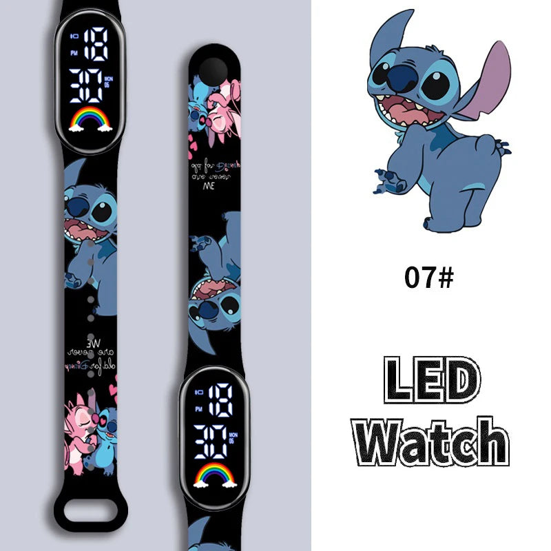 Montres Digitale Stitch – Fashion, LED & Waterproof