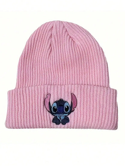 Embroidered Stitch Beanie