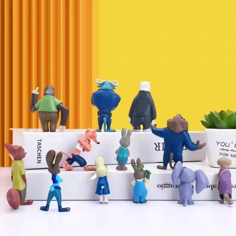 Zootopia Disney – Set of 12 PVC Figures 4–8 cm – Complete Collection