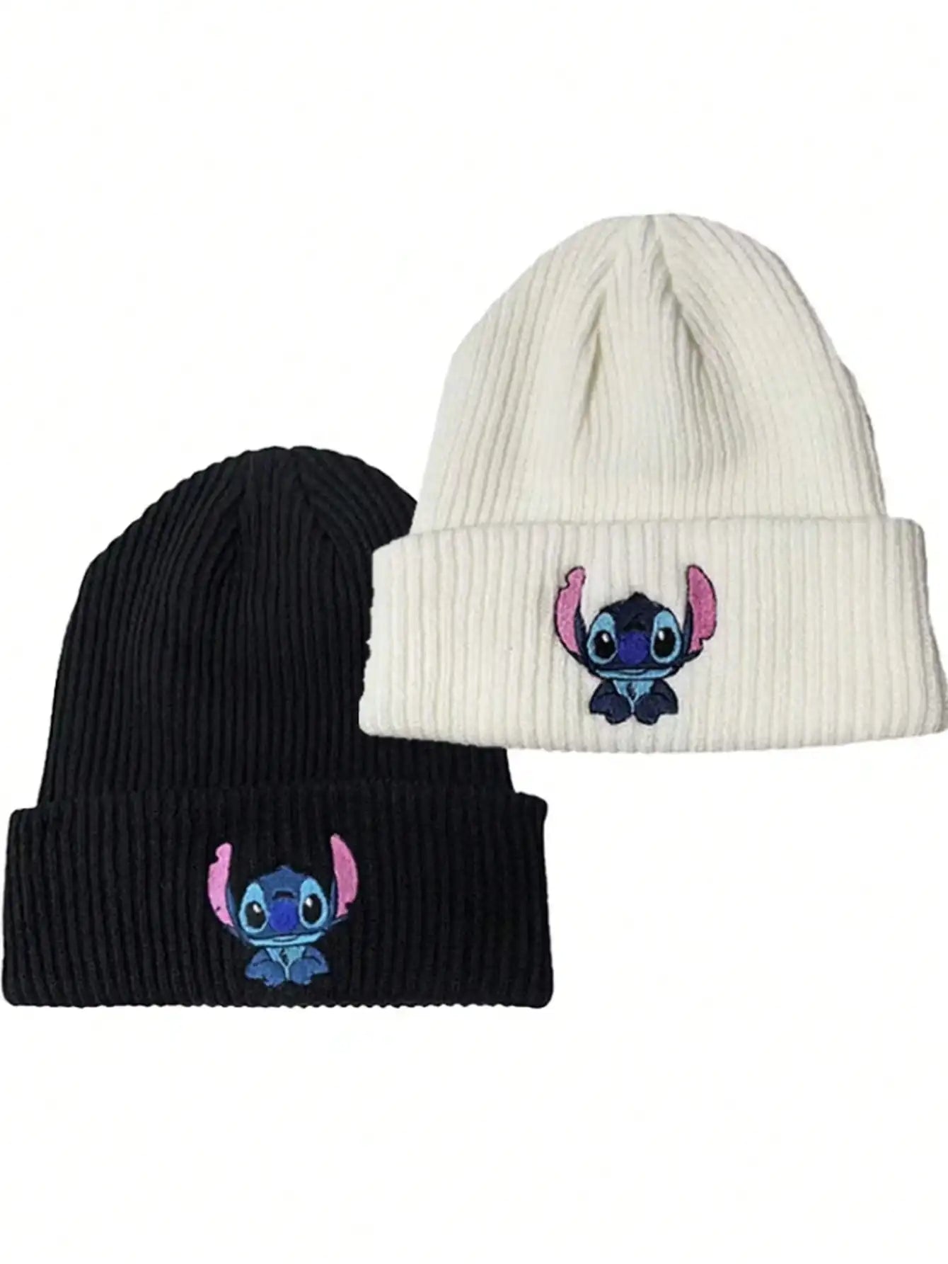 Embroidered Stitch Beanie
