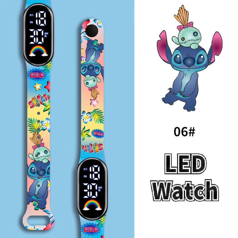 Montres Digitale Stitch – Fashion, LED & Waterproof