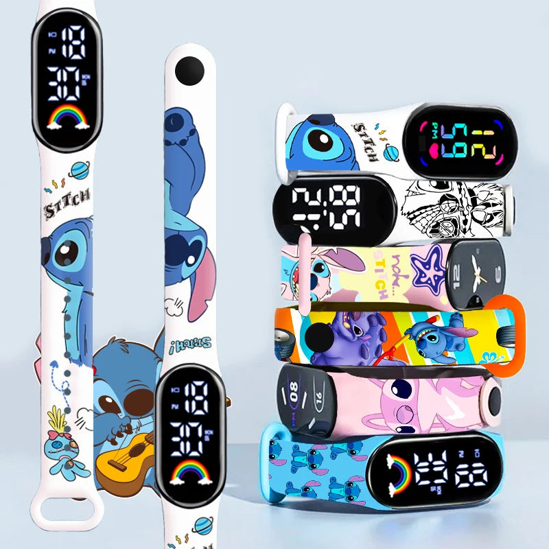 Montres Digitale Stitch – Fashion, LED & Waterproof