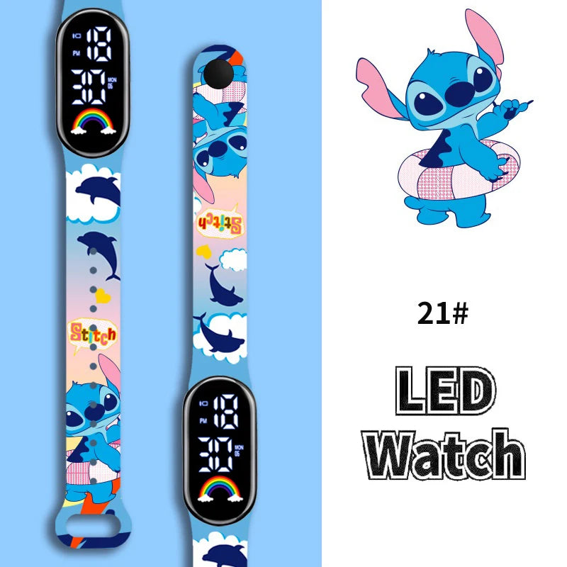 Montres Digitale Stitch – Fashion, LED & Waterproof