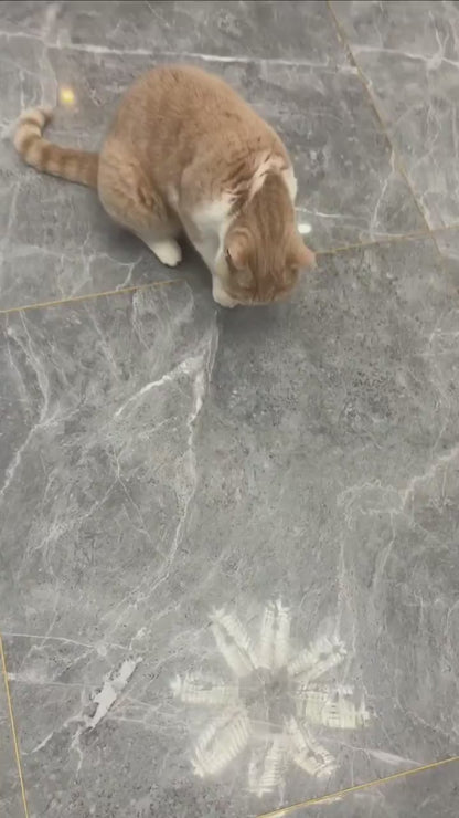 Interaktives Katzenspielzeug – Versteckspiel mit Maus und Federn, Bewegungsaktivierung, Spielzeug für Kätzchen